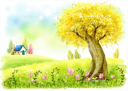 تصویر با کیفیت نقاشیی منظره